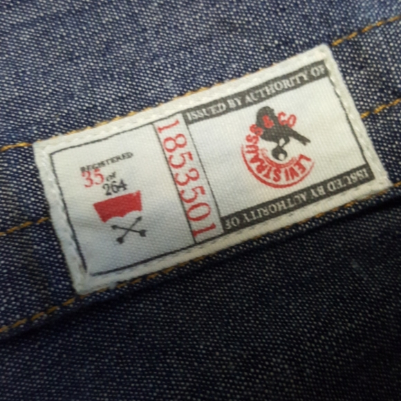 Levi's Denim Long Sleeve Shirt Men Size M - Picture 12 of 14